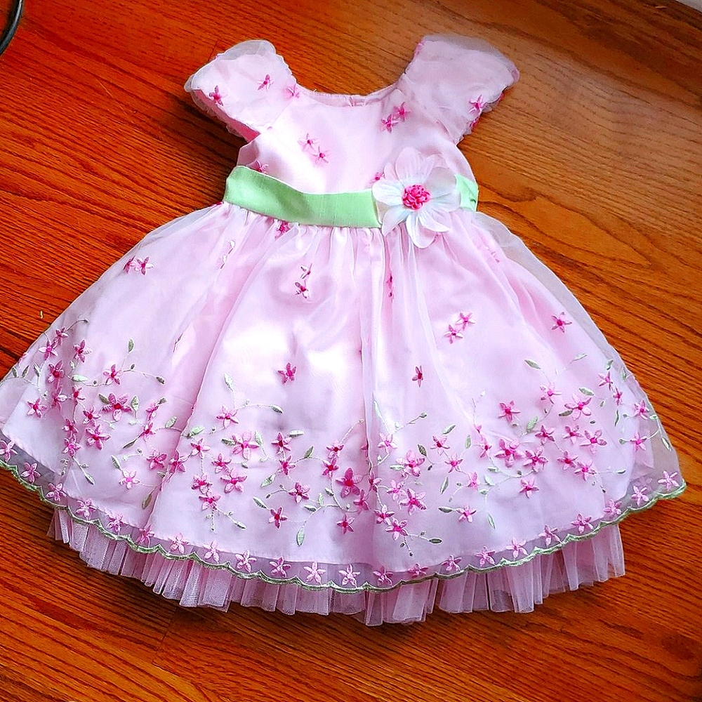 Jona Michelle ruffled flower party dress